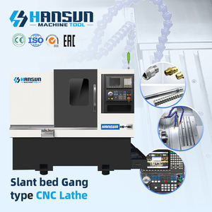 Tour à métaux CNC à lit incliné de type gang à découpe horizontale automatique de haute précision - Product Image 1
