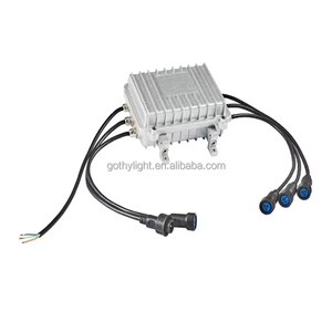 Divisor DMX para exteriores, de 4 vías amplificador de señal, distribuidor de señal de luz de escenario, Powercon a través de tamaño <span class=keywords><strong>Mini</strong></span> - Product Image 1