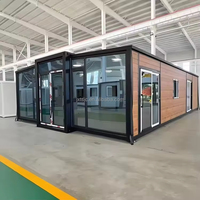 Rumah Kontainer Baja Modern yang Dapat Dipindahkan, Dapat Diperluas, Terisolasi, 40Ft 20Ft, 3 Kamar Tidur, Hotel Portabel, Paduan Aluminium