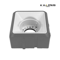 Plafonnier encastré LED en plastique ABS PVC blanc et noir pour plafond tendu, matériau plastique GX53