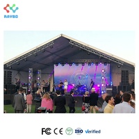 RAYBO Outdoor HD LED Video Wall Rental P3.91 P4.81 DJ Stage Background Panel Led para medios de publicidad y visualización