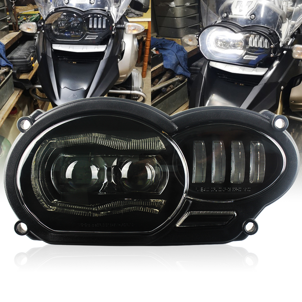 Светодиодная передняя фара с белым DRL-комплектом для мотоцикла R1200GS adv R1200GS LC 2004-2012