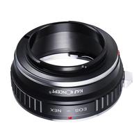 Adaptateur d'objectif K&F Concept pour objectif Canon EF vers appareils photo hybrides Sony Alpha E NEX, mise au point manuelle EOS-NEX