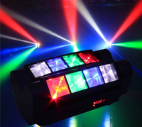 Luz LED Matrix de 40W 2700K con Cabezal Láser, Diseño Mini Araña, RGBW, Control DMX512, IP33, AC220V, Regulable, Enchufe Británico para Discoteca