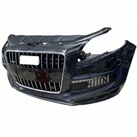 Pare-choc avant Audi Q7 d'occasion avec diffuseur, ensemble de ventilateurs de refroidissement pour remplacement, mise à niveau avec découpes pour phares antibrouillard