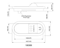 Feu de position latéral ovale à LED de 6 pouces, montage à œillet, pour camion et remorque, conforme aux normes SAE/DOT/FMVSS108