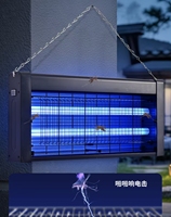 Lampe solaire LED 30W avec fonction anti-insectes et anti-moustiques, câble d'extension, énergie solaire et charge USB pour jardin et terres agricoles