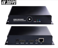 Encodeur vidéo HDMI 4K30fps H.265/H.264 avec HTTP m3u8 RTSP RTMP UDP SRTF Living Stream vers IP