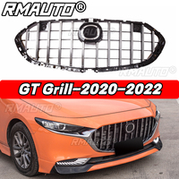 Pour Mazda 3 Axela 2017-2019, calandre de style nid d'abeille, noir brillant, calandre de pare-chocs avant, kit carrosserie, accessoires de voiture Mazda 3 Axela