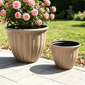 Maceta Grande, Gruesa y Duradera de Plástico, Estilo Europeo, Resistente a la Corrosión, para Exteriores, para Árboles, Plantas Verdes y Peces - Product Image 1