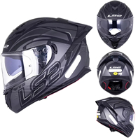 LS2FF806 Certifié ECE/DOT authentique Grand feu arrière de freinage, anti-brouillard, double rétroviseur, casque de moto intégral