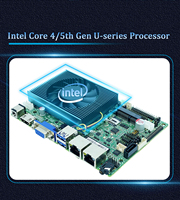 Carte mère de serveur industrielle personnalisée 4e et 5e génération, double réseau, 6 ports série, 3,5 pouces LVDS EDP I3 4030U 5005U