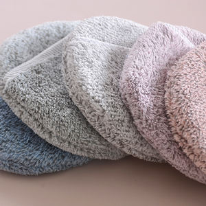 2 en 1 Personnalisez Velvet Fluffy Compact A Custom Blender Puff Remove Eco Pressed White Mini Makeup Soft Powder Puff Girls Big - Product Image 2