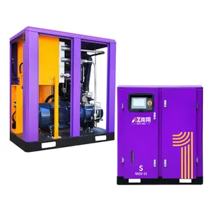 Compressore d'aria elettrico a vite da 37Kw 50Hp a basso prezzo 240cfm a risparmio energetico VSD compressore d'aria a vite con inverter