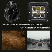 Nouvelle lampe de travail LED 12W pour voiture, camion, pièces automobiles, barres lumineuses LED, éclairage tout-terrain, éclairage de bateau, barres LED, lumières LED