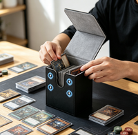 Boîte de rangement verticale en cuir pratique avec clip magnétique puissant de haute qualité pour cartes TCG Star Card 35PT