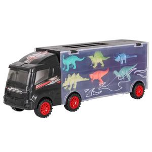 Dinosaur Transporter Truck Carrycase Mini Dinosaur Carrier Play Set con T-Rex, Triceratops y figuras <span class=keywords><strong>de</strong></span> Pterodáctilo para niños - Product Image 6