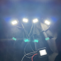 4 PCS Max 36 LED 12V IP68 Éclairage d'angle étanche contrôlé par application pour camions, voitures, VTT - Blanc - Nouveau