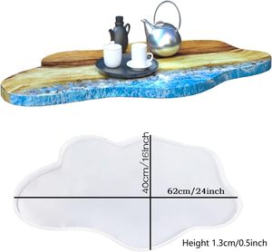Moule en Silicone Plateau pour <span class=keywords><strong>Table</strong></span> Époxy <span class=keywords><strong>de</strong></span> 24 Pouces pour Planche à Charcuterie, <span class=keywords><strong>Table</strong></span> Basse Rivière, Moules en Silicone pour Planche à Découper ou <span class=keywords><strong>Table</strong></span> en Béton - Product Image 4