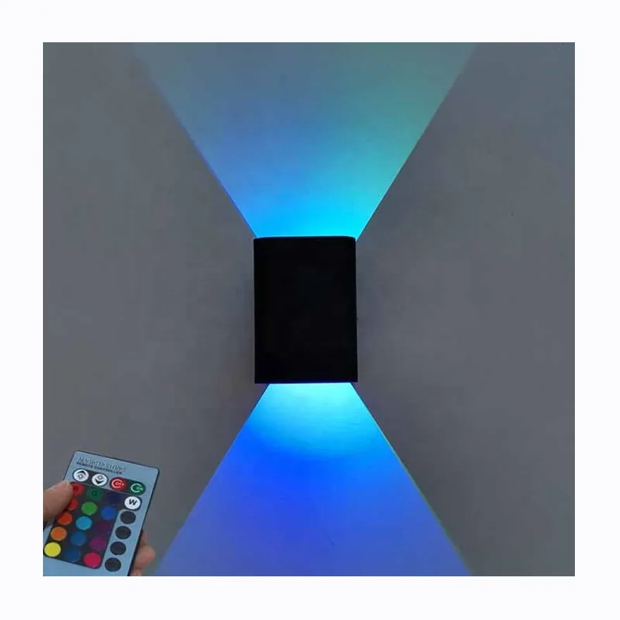 Nuovo RGB 3W LED effetto luce parete con telecomando lampada colorata wandlampada per interni