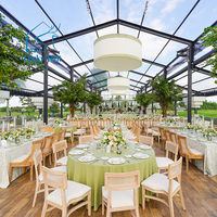 Grande tente d'événement en A pour mariages, expositions et fêtes - Structure en alliage d'aluminium, imperméable