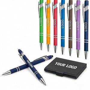 Stylos promotionnels personnalisés pour cadeaux d'affaires avec logo, stylo à bille en métal, vente en gros - Product Image 1