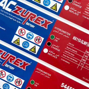 สติกเกอร์ความปลอดภัยพิมพ์โลโก้สติกเกอร์แบตเตอรี่ฉลากกันน้ำกำหนดเองได้ - Product Image 6