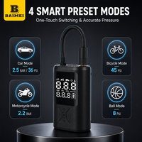 Pompe à air numérique portable BAIMEI, gonfleur rechargeable, logo personnalisé, pompe à pneus sans fil pour voiture et vélo, vente en gros, usine OEM