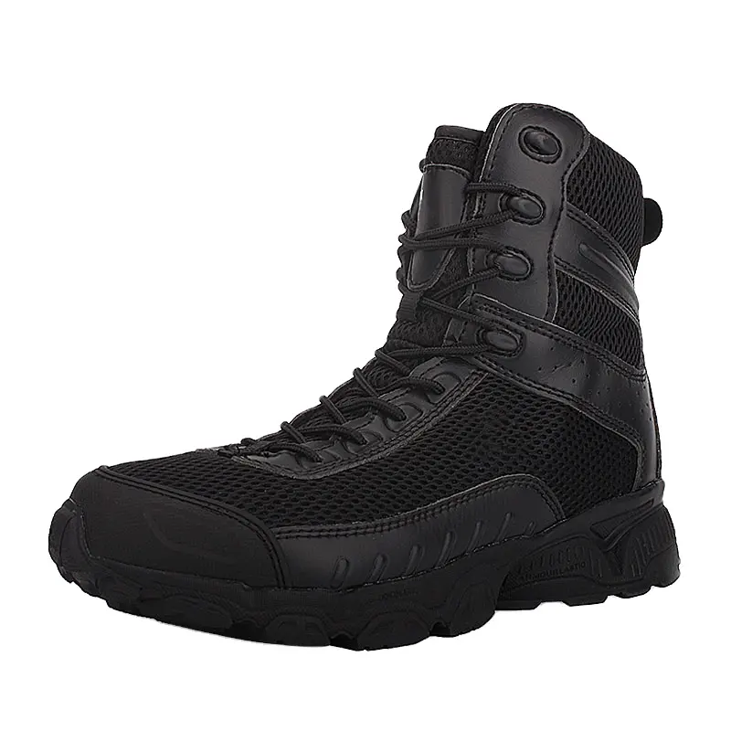 SABADO 2021 2021 Outdoor high boots desert tactics combat mountaineering shoes hiking high ankle Men special action leather work