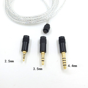 Cáp Nâng Cấp thay thế cho ATH-M50X Tai nghe Tai nghe M40x m70x Cáp âm thanh mạ bạc 2.5mm 3.5mm 4.4mm - Product Image 5