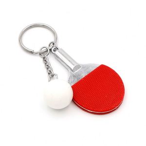 Cute 3D <b>Mini</b> <b>Table</b> Tennis Racket Keychain Ping Pong Ball Sports Gift Metal Key Ring Ping Pong Toy - Product Image 2