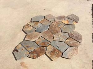 Hiện đại đa Màu <span class=keywords><strong>Slate</strong></span> gạch và pavers với mài dũa bề mặt kết thúc cho ngoài trời sân và Patio sử dụng giá cả cạnh tranh - Product Image 5