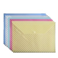Pochette d'archives transparente épaisse de haute qualité, classifiée par bouton-pression, en plastique, imperméable, pour le rangement de papiers de test A4