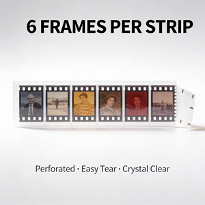 LEADER Pochettes pour films négatifs <span class=keywords><strong>en</strong></span> polyéthylène noir/rouge de qualité archivistique supérieure pour le stockage sécurisé de 6000 bandes de films négatifs 35 mm - Product Image 4