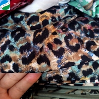 Tissu en polyester imprimé, pièce de coupe en mousseline de soie, pas cher, prix en kilos