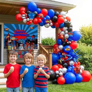 Kit de Guirnalda de Globos con Temática de Araña, con Fondo, Tarjetas Adhesivas, Estrella Grande, Globos de Mylar con Forma de Estrella Grande para Fiesta de Cumpleaños - Product Image 3