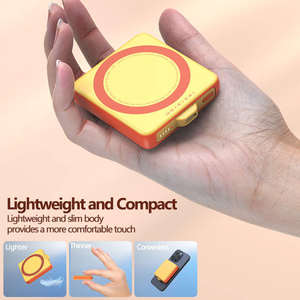 Estación de Carga Portátil Inalámbrica Magnética Ultrafina de 5000 mAh de Polímero de Litio, Carga Rápida, para Uso <span class=keywords><strong>en</strong></span> Exteriores, Compatible con Tipo-C, <span class=keywords><strong>iPhone</strong></span> 12-15 - Product Image 4