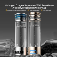 Fabricant vente directe bouteille d'eau hydrogène portable SPE PEM bouteille d'eau hydrogène intelligente pour la santé anti-âge