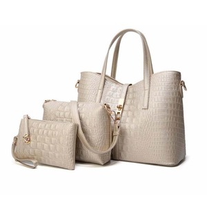 Printemps 2023 ensemble de sacs en cuir synthétique pliable sac à main de luxe avec logo personnalisé - Product Image 1