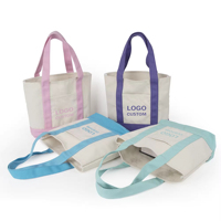 Vente en gros de sacs fourre-tout en coton biologique recyclé écologiques et simples avec poche, sac de shopping en toile avec logo imprimé personnalisé