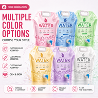 Sachet Doypack 2L 3L avec bec verseur pour lessive, impression en héliogravure