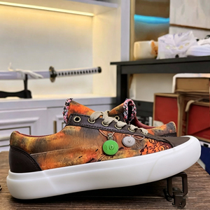 Fabricación de Zapatos de Skate Unisex Personalizados Estilo París, Zapatos Retro de Lona con Aspecto Desgastado, Zapatos Casuales de Moda Americana para <span class=keywords><strong>Hombre</strong></span> - Product Image 3