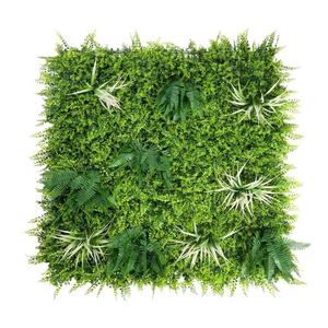 Mur végétal artificiel direct usine, panneau de fond en verdure mélangée (fougères et monstera), imperméable et durable, pour la maison, les magasins et Noël - Product Image 5