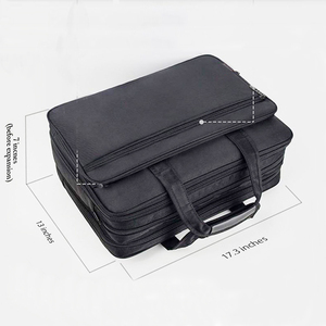 Grand sac à bandoulière étanche et extensible pour hommes, 17 pouces, organisateur Portable pour ordinateur Portable d'affaires - Product Image 3