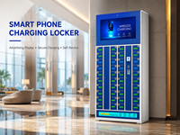 Casier de recharge public intelligent à 40 portes, à monnayeur, avec recharge sans fil et écran LCD, modèle 2026, pour centre commercial