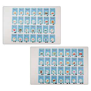 Machine d'apprentissage des mots franco-anglais pour enfants, jouet Montessori pour enfants, 112 pièces, 224 contenus, cartes flash parlantes bilingues - Product Image 4