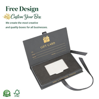 Caja de Embalaje de Cartón Impermeable Personalizada para Tarjetas de Crédito con Esponja para Tarjetas de Pago, Chip EMV, Estampado UV