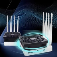 Ventilateur PC d'ordinateur silencieux double 120mm 5V USB avec contrôleur de vitesse, pour routeur récepteur d'ordinateur portable de bureau DVR Playstation Xbox