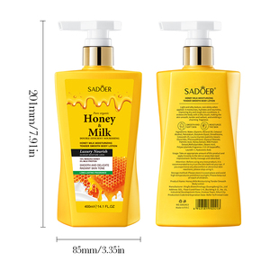 Lotion hydratante pour le <span class=keywords><strong>corps</strong></span> au lait de miel SADOER 400 ml pour réparer les peaux qui se déchiquètent et nourrir tout le <span class=keywords><strong>corps</strong></span> - Product Image 6