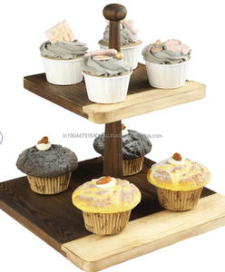 Wholesale New Design Wooden <b>Cake</b> <b>Stand</b> With Wooden Knob For Dessert Serving Home Decor And Occasional Purpose - Product Image 5
